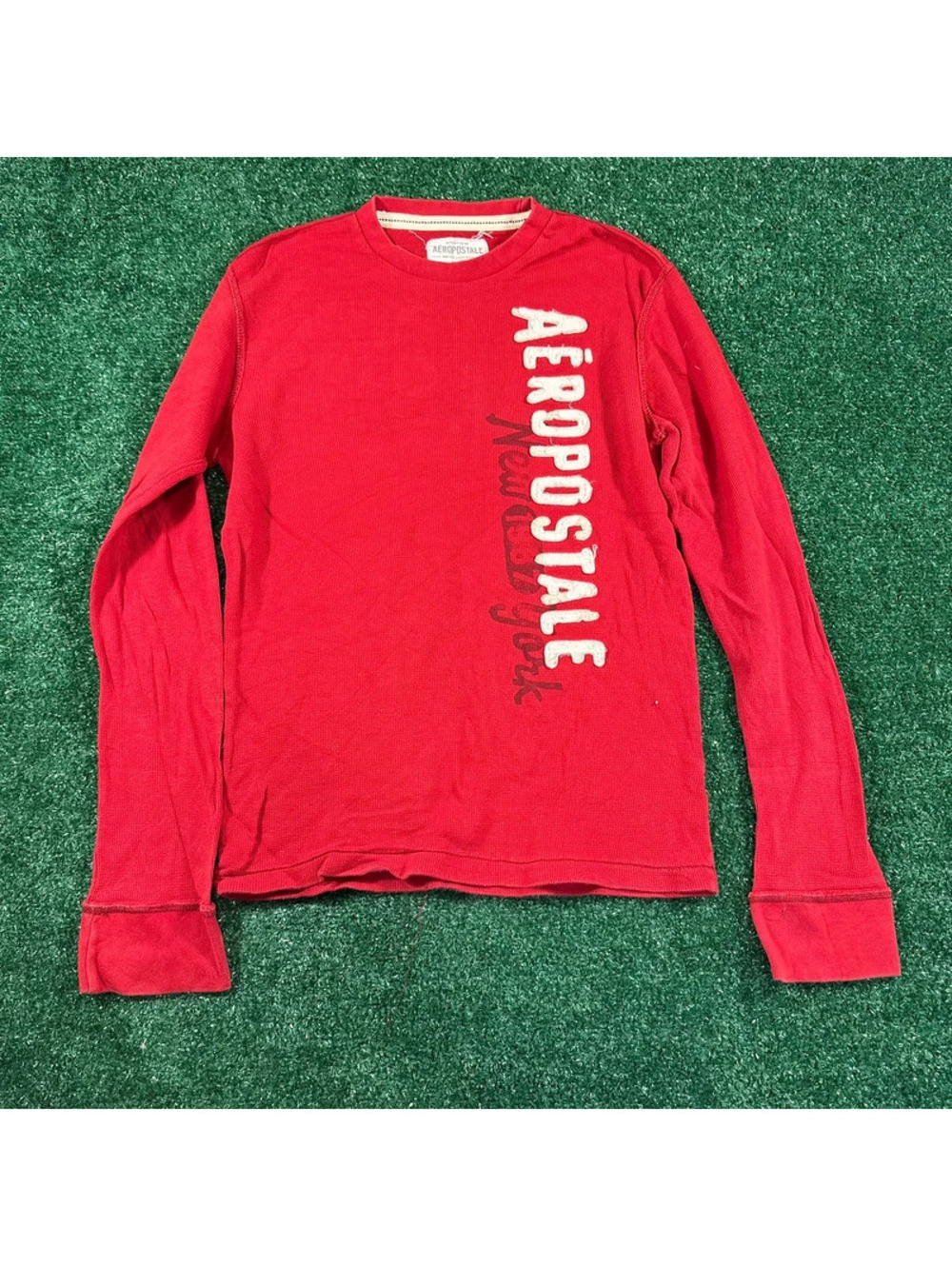 Y2K Aeropostale red long sleeve shirt size large